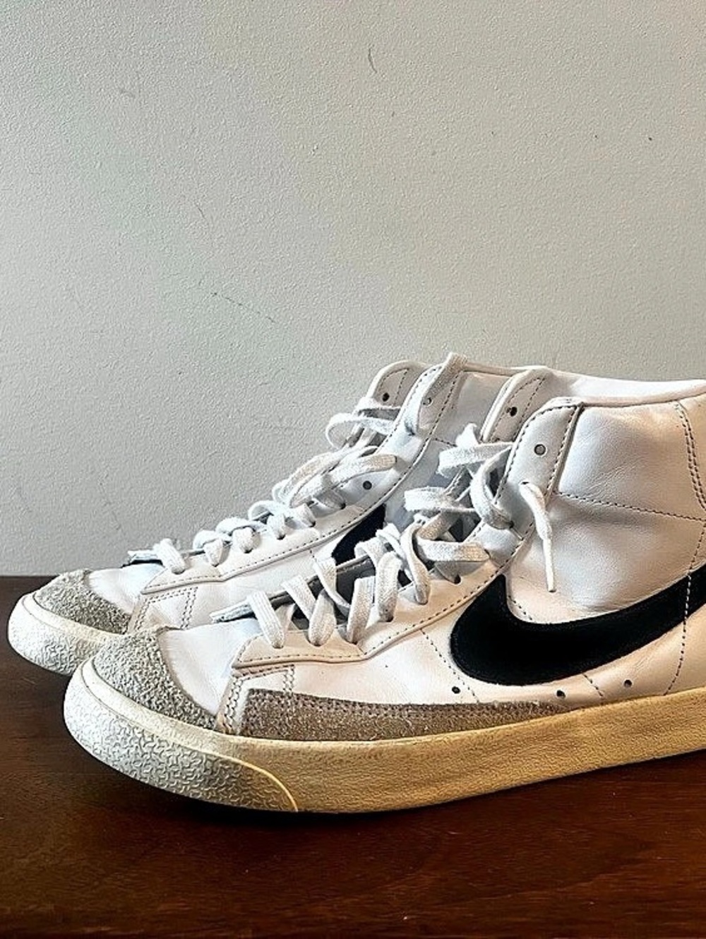 Nike Blazer Mid '77 Vintage White Black Sneakers White & Black